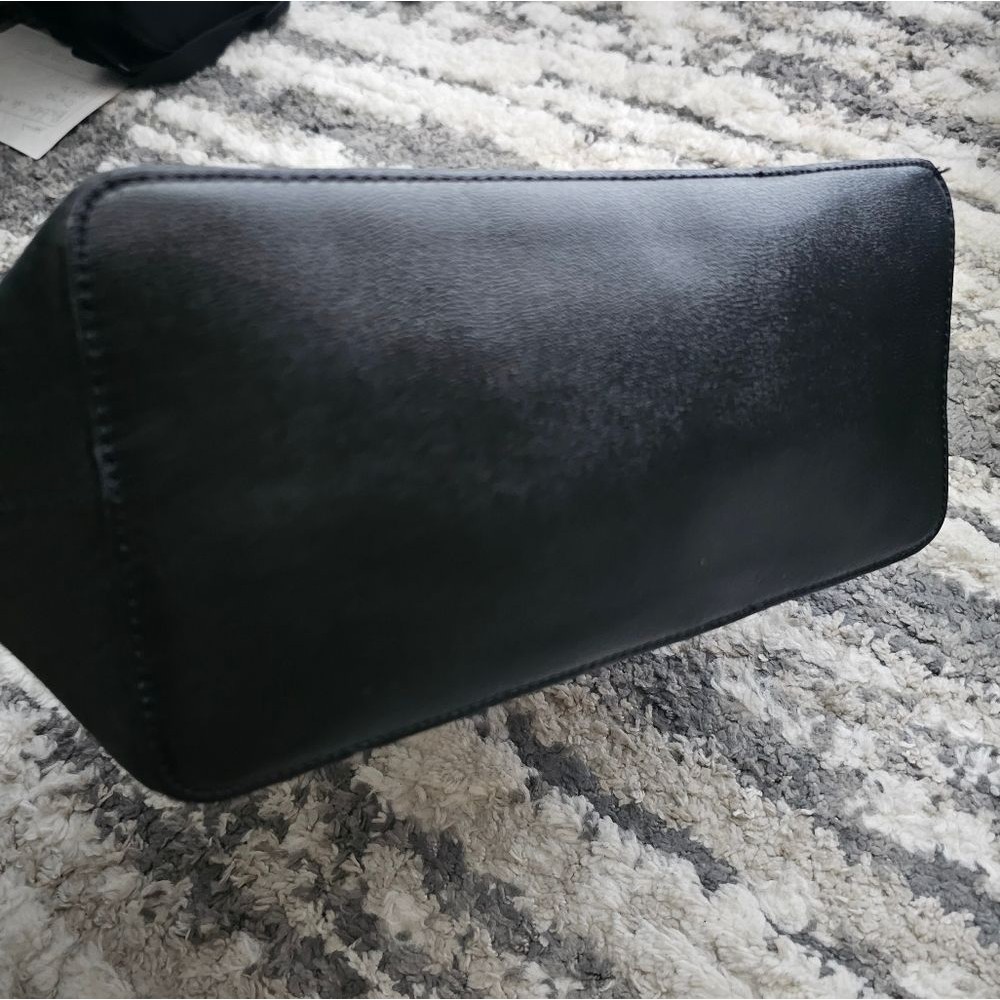 Kate Spade black shimmery tote with zipper, NWOT - Picture 9 of 11